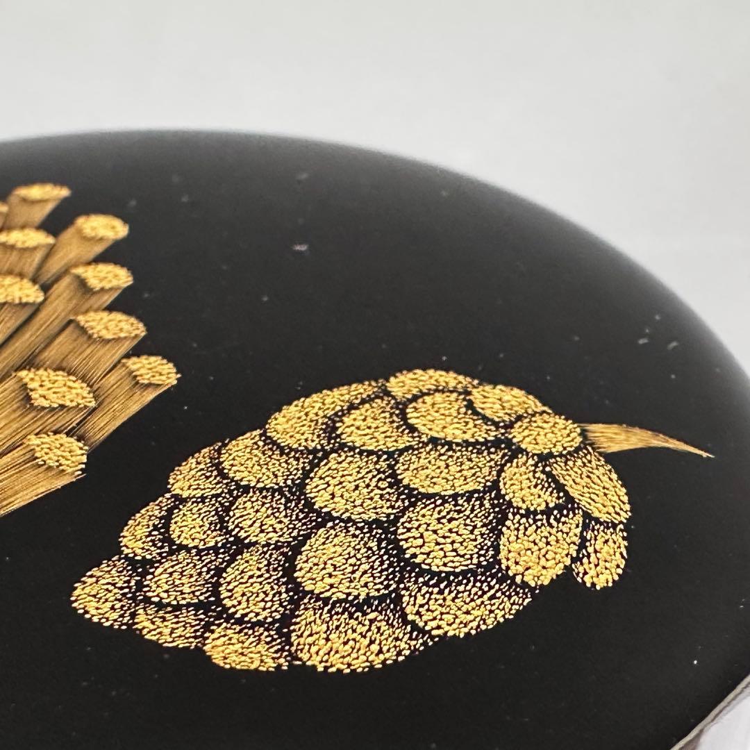 Wajima-nuri Chinkin Pine Natsume Tea Caddy by Taniuchi Kazuko
