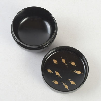 Ichiryu Manbai Natsume by Chisei — Gengensai-Gonomi Gold Calligraphy Tea Caddy