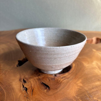 Ido-te Chawan by Rikagawa Kiln - Japanese Matcha Bowl in Goryeo Style with Pale Crackle Glaze, Signed Box