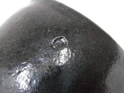 Black Raku Tea Bowl by Shoraku - Kuro-Raku Matcha Chawan Unused with Signed Box