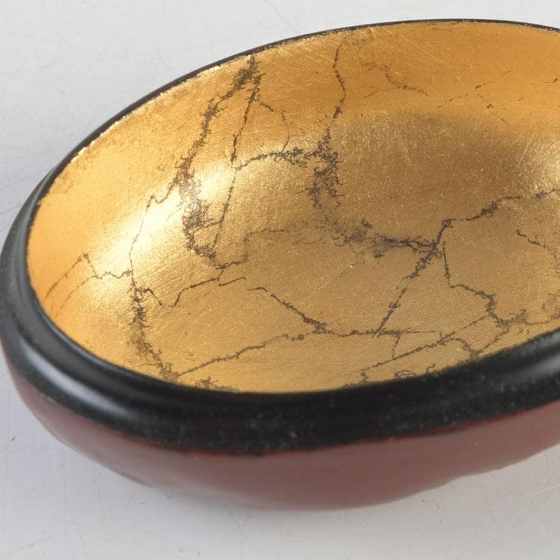 Azuchi Kizan Kaga Kanshitsu Kuri Kogo — Chestnut Incense Box, Dry Lacquer, Tomobako