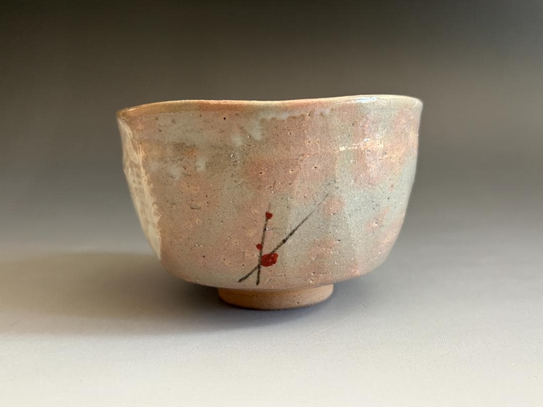 Eiraku Zengoro XVI Sokuzen | Kenzan-Style Plum Moon Chawan | Kenchu-sai Inscription | Omotesenke Tea Ceremony