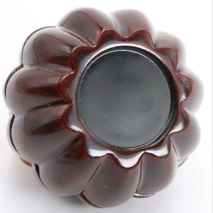 Iwakura Ryuhomine (Ryusai) — Sculpted Crab Kogo Incense Container, Tomobako