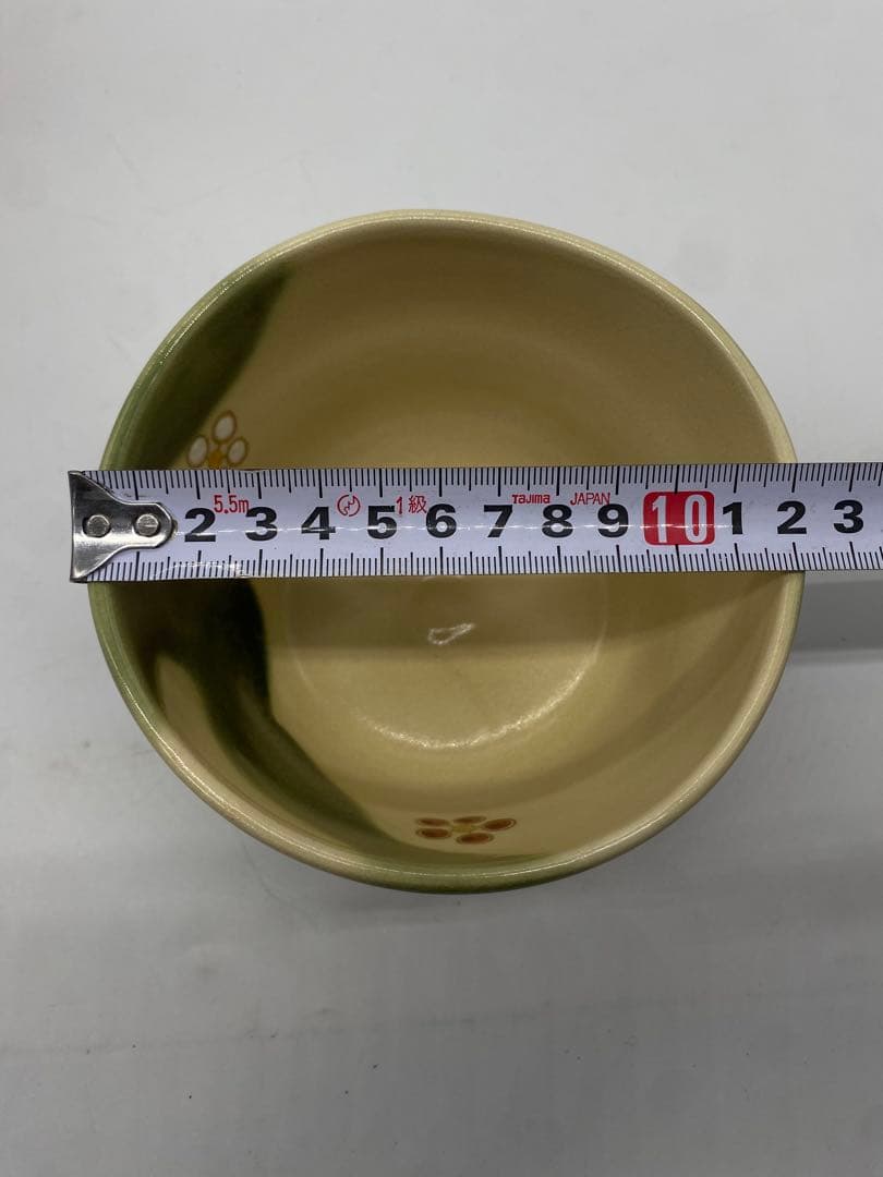 Imperial Kyoto-yaki Matcha Bowl by Eiraku Shozen, Ninsei-style Plum & Waves