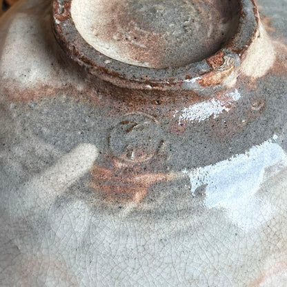 Hagi Ware Hirachawan by Miwa Toshiyuki - Yokujo Kiln Gohonte Summer Tea Bowl