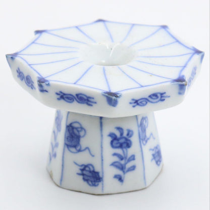 Sometsuke Octagonal Futaoki Lid Rest with Hisada Soya Box, Omotesenke Tea Ceremony Utensil