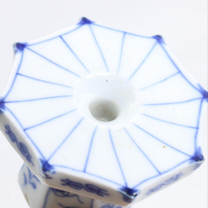 Sometsuke Octagonal Futaoki Lid Rest with Hisada Soya Box, Omotesenke Tea Ceremony Utensil