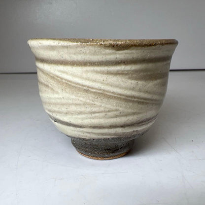 Hakeme Guinomi Sake Cup by Living National Treasure Shimaoka Tatsuzo Signed Box