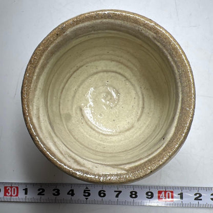 Hakeme Guinomi Sake Cup by Living National Treasure Shimaoka Tatsuzo Signed Box