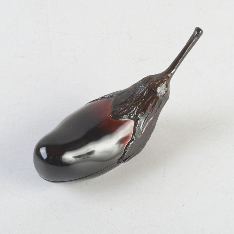 Kawagishi Mitsumasa — Kanshitsu Eggplant Kogo, Wajima-nuri, Tomobako