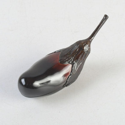 Kawagishi Mitsumasa — Kanshitsu Eggplant Kogo, Wajima-nuri, Tomobako
