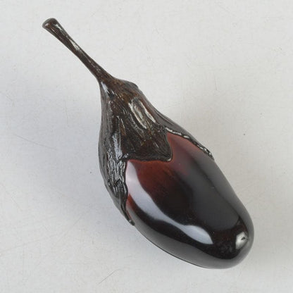 Kawagishi Mitsumasa — Kanshitsu Eggplant Kogo, Wajima-nuri, Tomobako