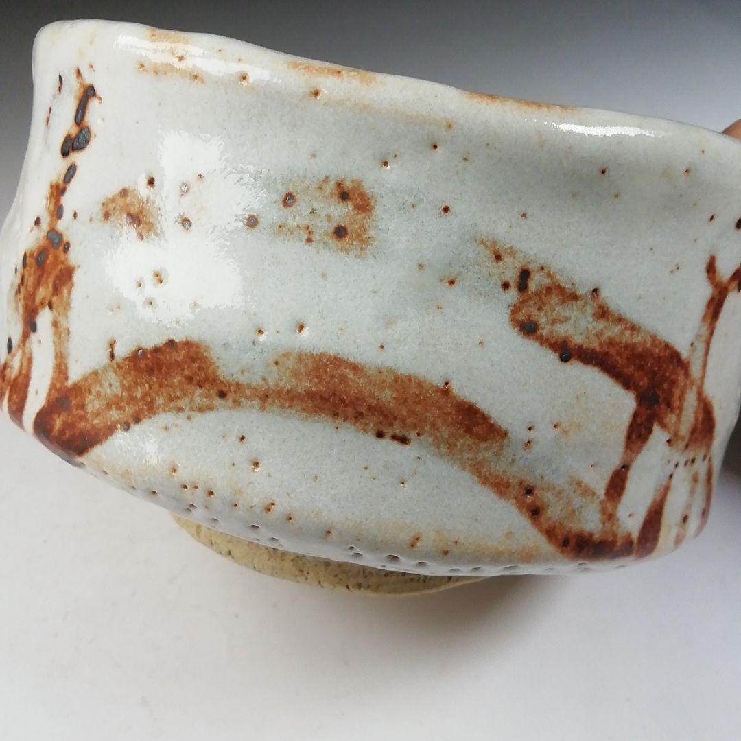 Shino Ware Tea Bowl by Shusen - Matcha Chawan with Daitokuji Temple Inscription Box