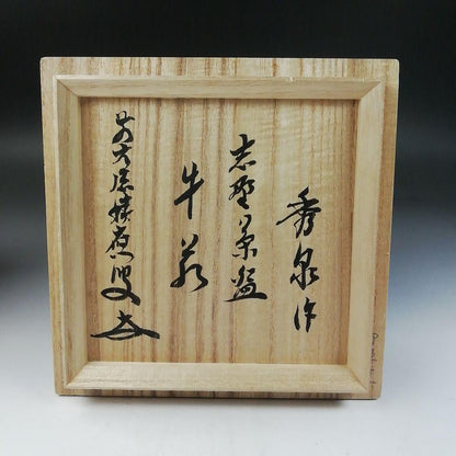 Shino Ware Tea Bowl by Shusen - Matcha Chawan with Daitokuji Temple Inscription Box