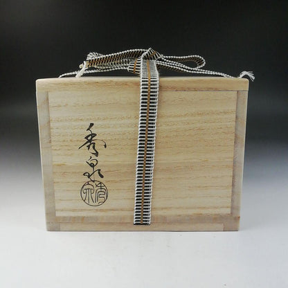 Shino Ware Tea Bowl by Shusen - Matcha Chawan with Daitokuji Temple Inscription Box
