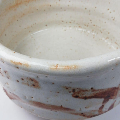 Shino Ware Tea Bowl by Shusen - Matcha Chawan with Daitokuji Temple Inscription Box