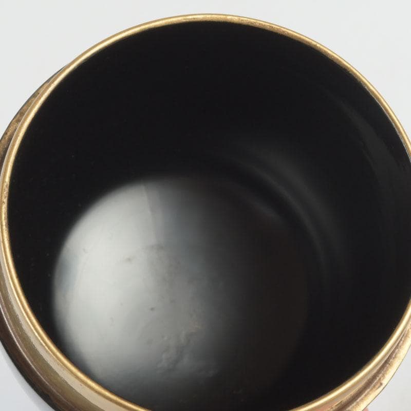 Black Lacquer Natsume Cranes Maki-e — Gengensai Authenticated Box