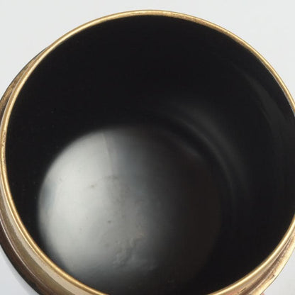 Black Lacquer Natsume Cranes Maki-e — Gengensai Authenticated Box