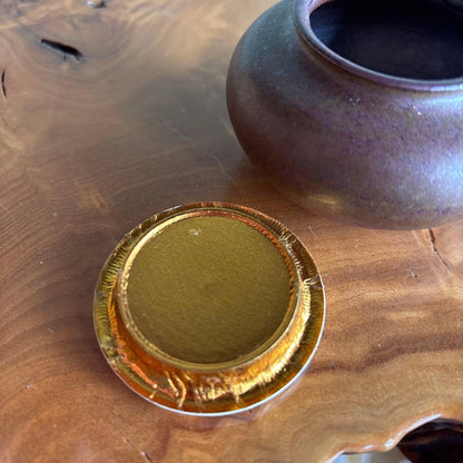 Tamba Uchiumi Chaire with Shifuku — Natural Ash Glaze Tea Caddy