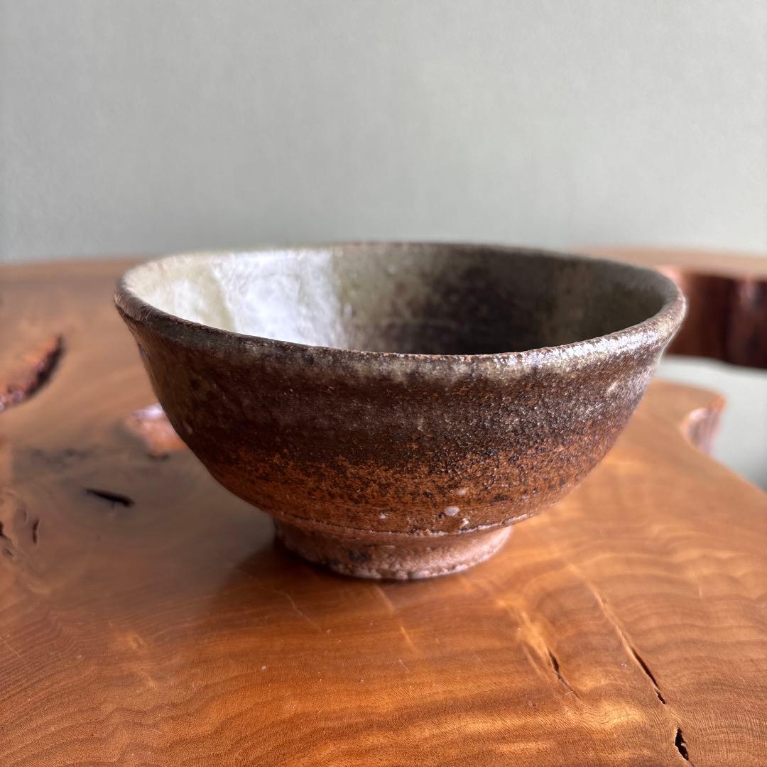 Kamiya Eisuke | Ash Glaze Matcha Bowl | Deep Green-Brown Natural Variation