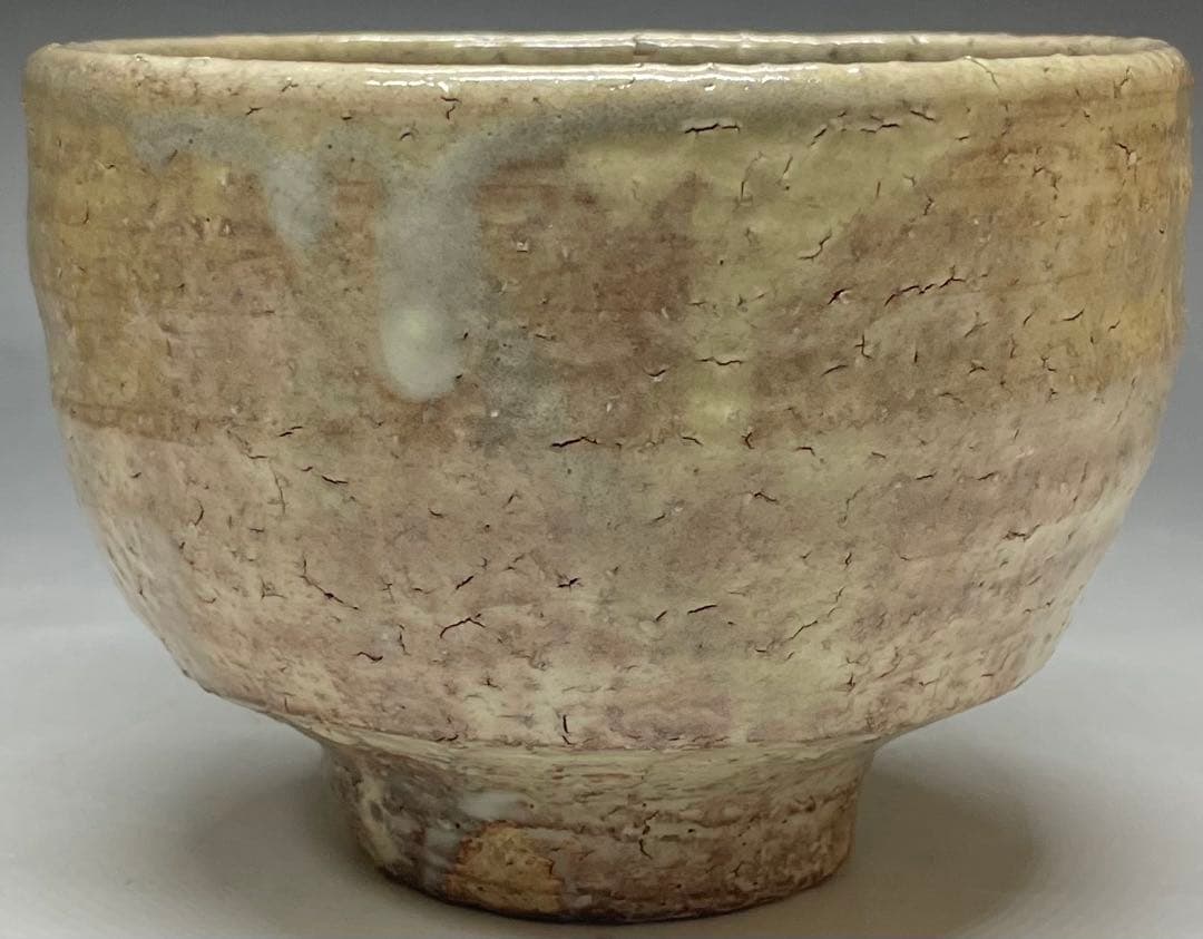 Kotaka Shoho Hagi Ware Tea Bowl Amber Glaze Kannyu Crazing Tomobako
