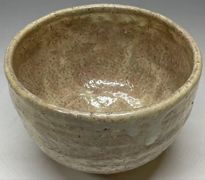 Kotaka Shoho Hagi Ware Tea Bowl Amber Glaze Kannyu Crazing Tomobako