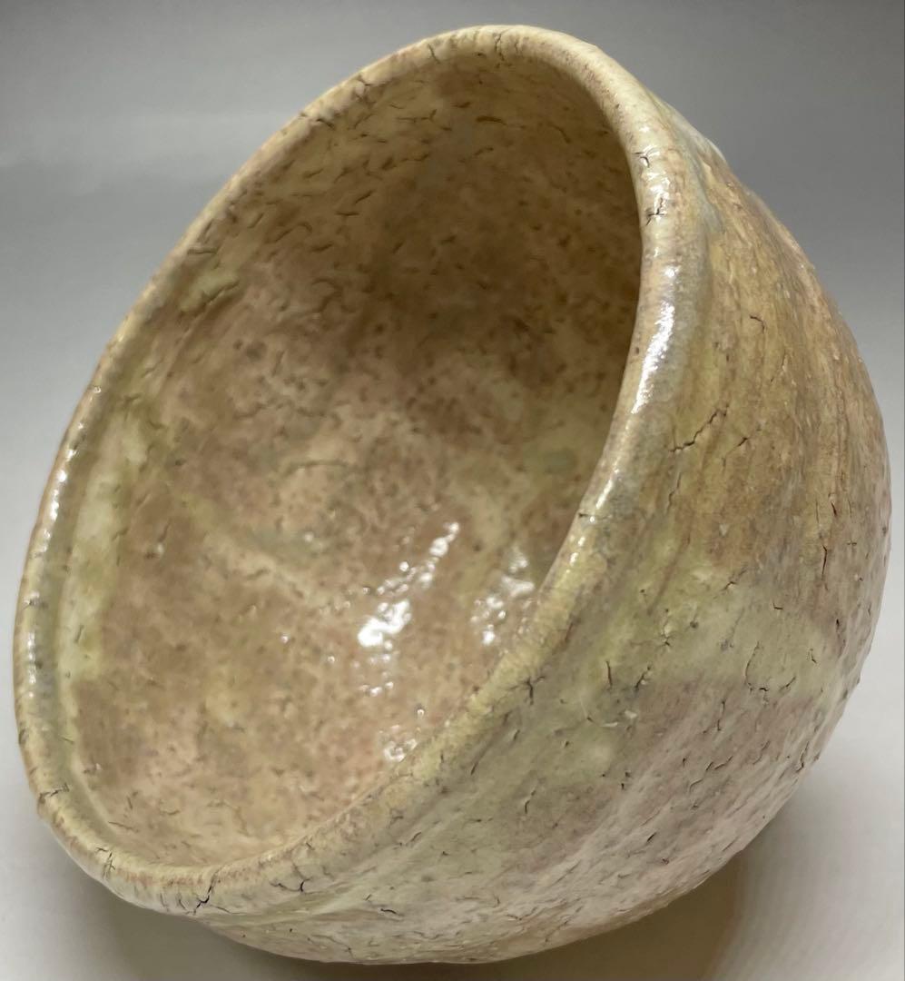 Kotaka Shoho Hagi Ware Tea Bowl Amber Glaze Kannyu Crazing Tomobako