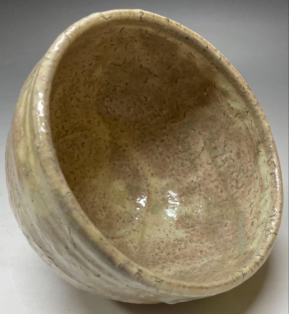 Kotaka Shoho Hagi Ware Tea Bowl Amber Glaze Kannyu Crazing Tomobako