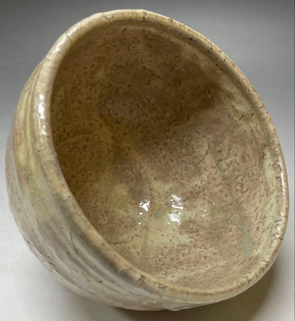 Kotaka Shoho Hagi Ware Tea Bowl Amber Glaze Kannyu Crazing Tomobako
