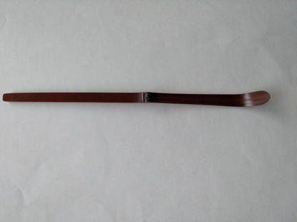 Susudake Chashaku Tea Scoop — Named 'Buji' by Zen Master Fujii Seido, Carved by Soryo | Smoked Bamboo, Tomobako