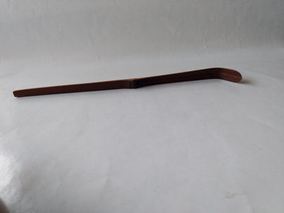 Susudake Chashaku Tea Scoop — Named 'Buji' by Zen Master Fujii Seido, Carved by Soryo | Smoked Bamboo, Tomobako