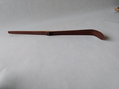 Susudake Chashaku Tea Scoop — Named 'Buji' by Zen Master Fujii Seido, Carved by Soryo | Smoked Bamboo, Tomobako