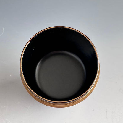 Gin-sabi Lacquer O-Natsume — Hydrangea Maki-e, Yoshida Kasei