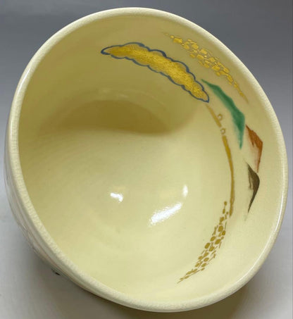 Iro-e Suma Akashi Chawan by Wada Myozan | Kyo-yaki Overglaze Landscape Tea Bowl