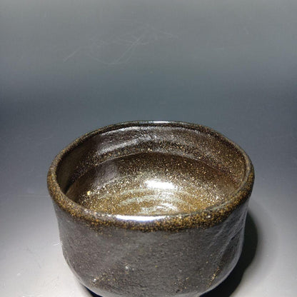 Black Raku Chawan 'Kissho' by Kizu Kiraku — Maeda Shodo Certified Tea Bowl