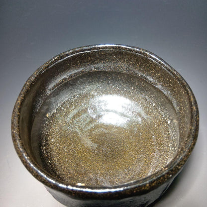 Black Raku Chawan 'Kissho' by Kizu Kiraku — Maeda Shodo Certified Tea Bowl