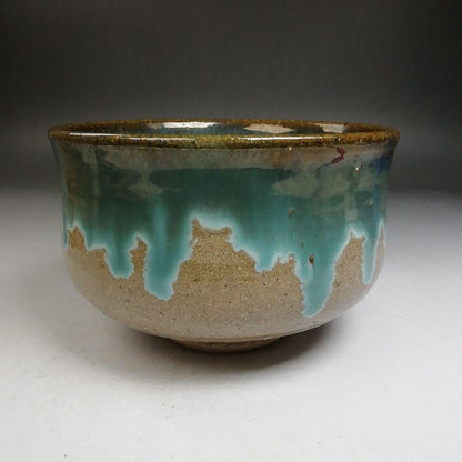 Agano Ware Kensui Water-Waste Vessel by Takatsuru Chizan, Koshin-gama