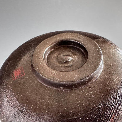Kanshitsu Lacquer Tea Bowl — Yamadera Maki-e, Yoshida Kasei