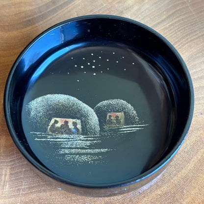 Yukiguni Maki-e Natsume by Nakade Shoho — Snow Country Landscape, Tomobako