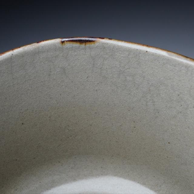 Eiraku Sokuzen XVI Kenzan-Style Snow Peak Chawan — Senke Jisshoku Tea Bowl