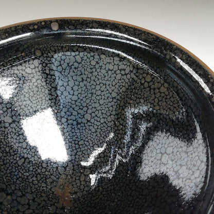 Yuteki Tenmoku Tea Bowl in Takatori Ware by Kamei Miraku (Masahisa)