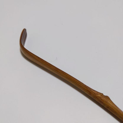 Seiryu Smoked Bamboo Tea Scoop - Chashaku by Soshun with Tomobako