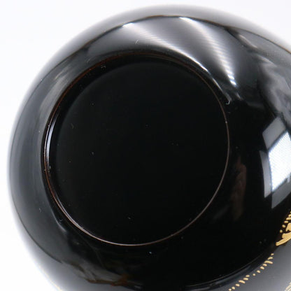 Sakurada Keishu — Young Pine Maki-e Natsume | Gold Nashiji Interior | Japanese Tea Caddy