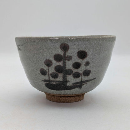 E-Karatsu Chawan by Mizoue Ichiro III - Painted Karatsu Tea Bowl with Signed Box