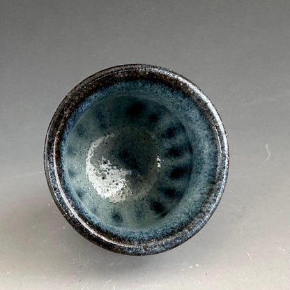 Shiraiwayaki Guinomi by Watanabe Toshiaki - Namako Glaze Sake Cup