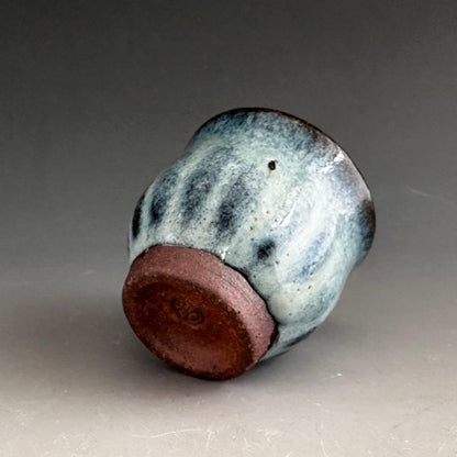 Shiraiwayaki Guinomi by Watanabe Toshiaki - Namako Glaze Sake Cup