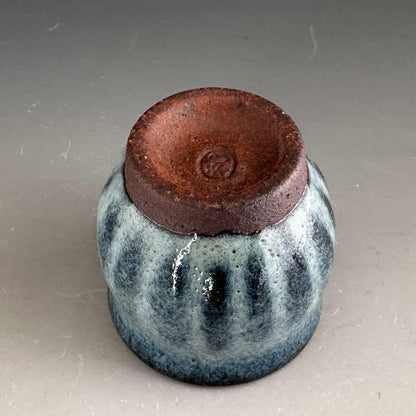 Shiraiwayaki Guinomi by Watanabe Toshiaki - Namako Glaze Sake Cup