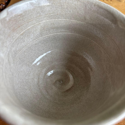 Furoen Antique Hagi Style Nezumi Matcha Bowl — Year of Rat Eto Chawan, Signed Box