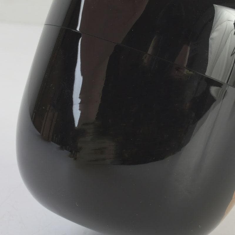 Wajima Lacquer Natsume Tea Caddy — Kikukiri Maki-e with Raden Inlay | Mokudai Soho | Tomobako