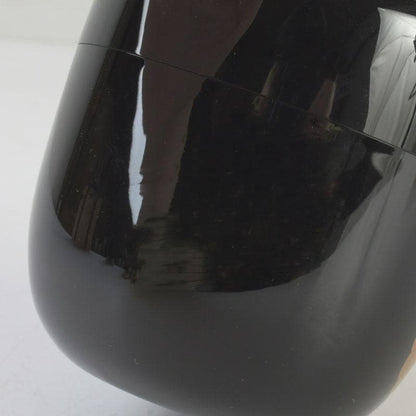 Wajima Lacquer Natsume Tea Caddy — Kikukiri Maki-e with Raden Inlay | Mokudai Soho | Tomobako
